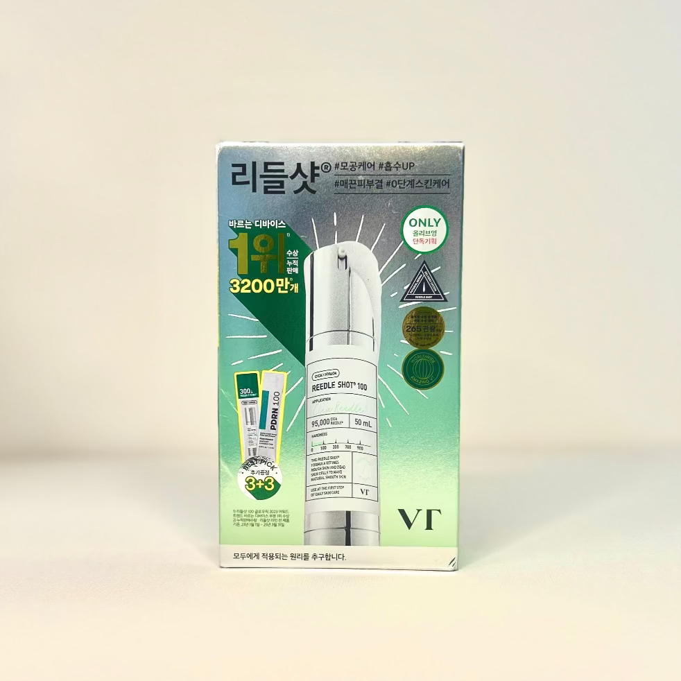 VT reedle shot 100 essence 50ml set (+reedle Shot 300 1ml*3 +PDRN essence 1.5ml*3)