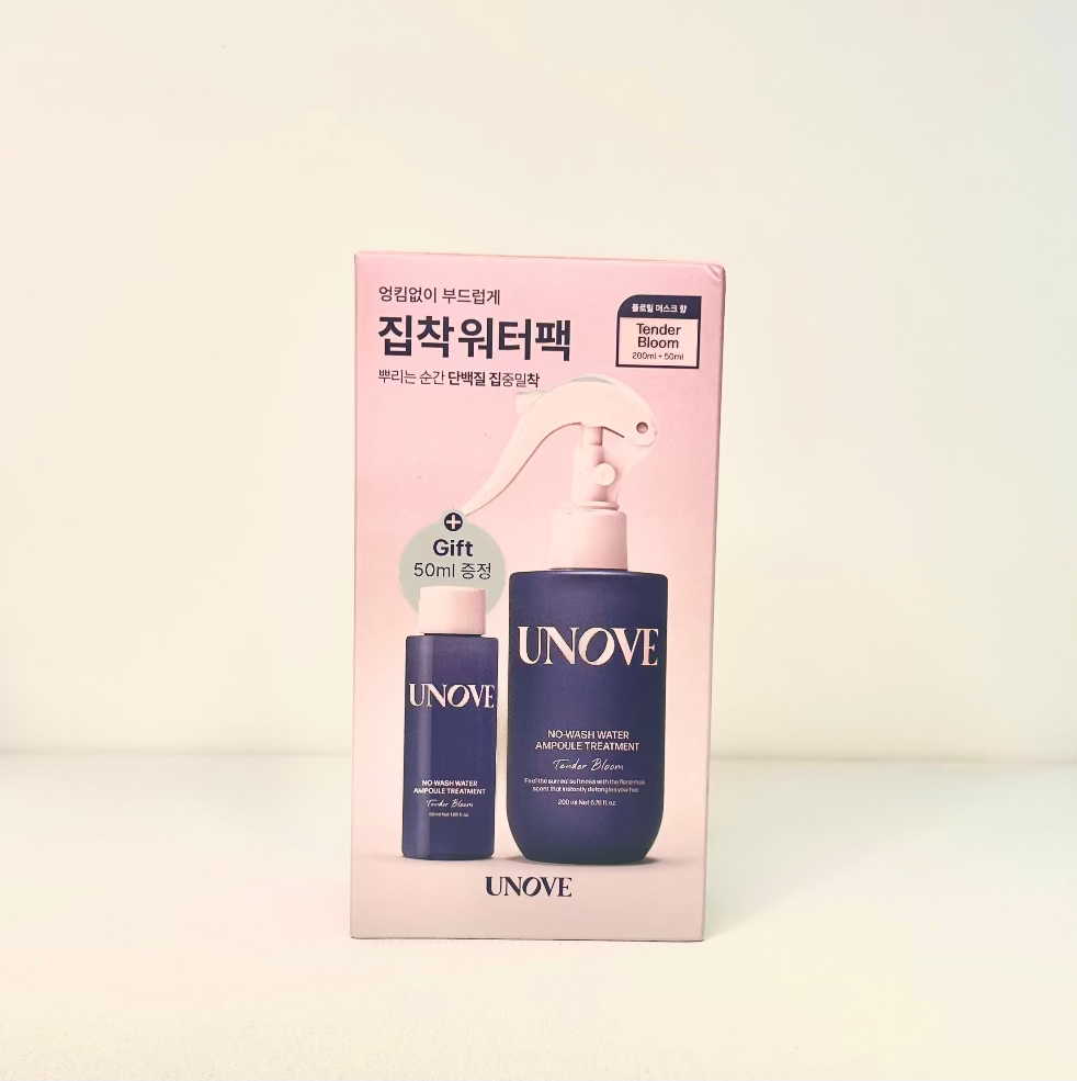UNOVE no-wash water ampoule treatment 200ml+50ml special set