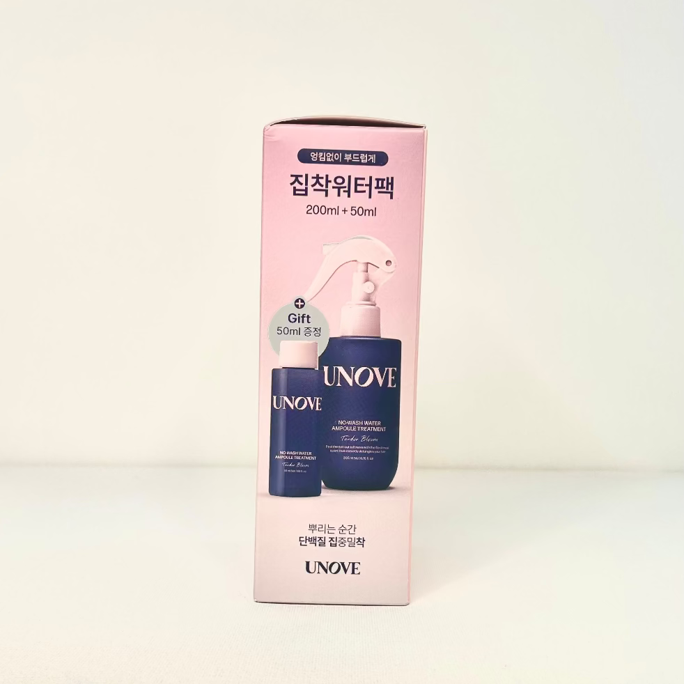 UNOVE no-wash water ampoule treatment 200ml+50ml special set