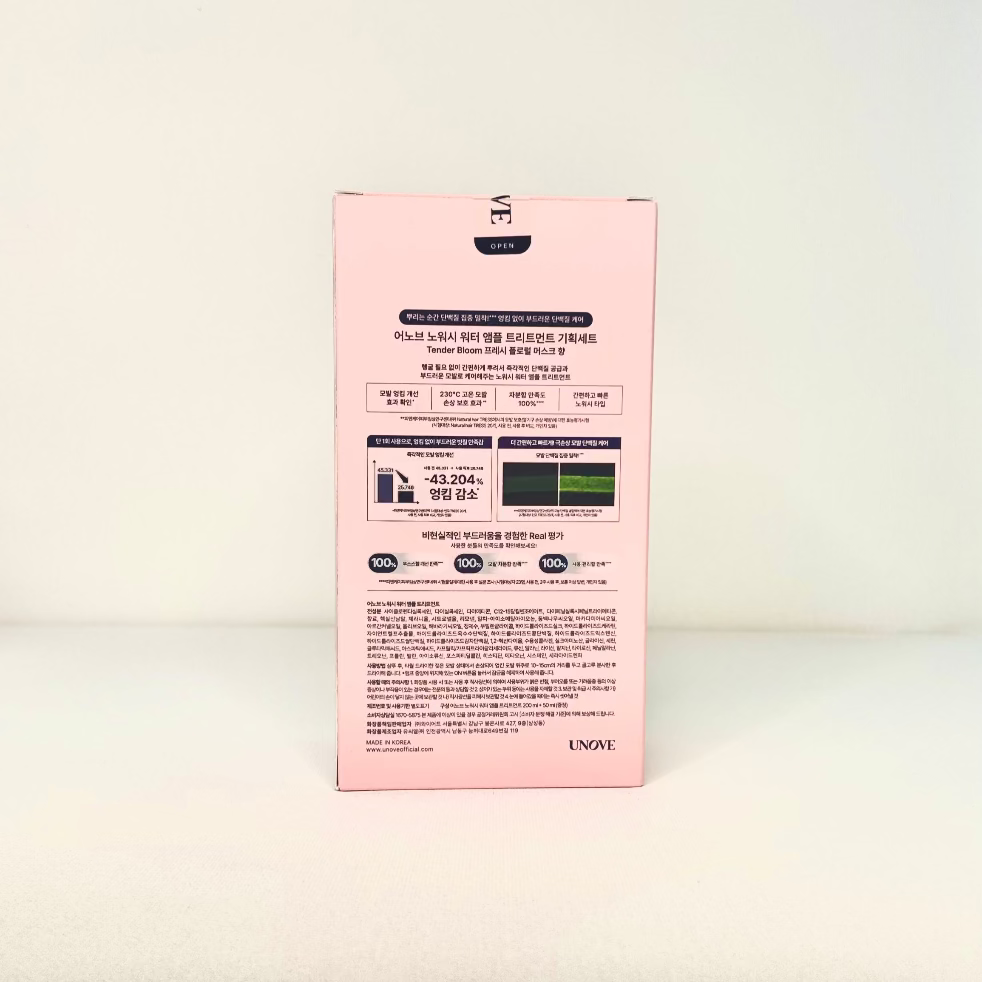 UNOVE no-wash water ampoule treatment 200ml+50ml special set